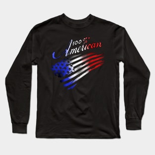 100% American Long Sleeve T-Shirt